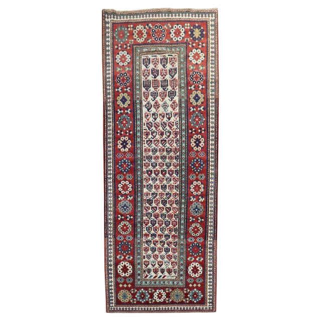 Tribal Antique Caucasian Talish 19th Century Runner For Sale - Image 15 of 18