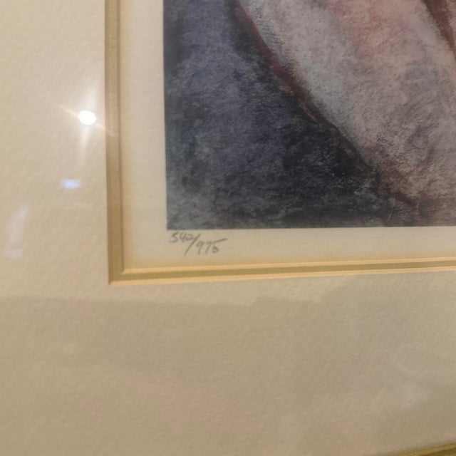 Realism Rare Signed Limited Edition Barbara A. Wood Lithograph – "Forget Me Nots For Sale - Image 3 of 6