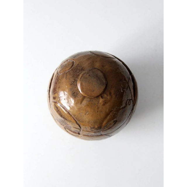 Contemporary Vintage Studio Pottery Jar For Sale - Image 3 of 10
