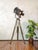 Barndoor Theater Spotlight Floor Lamp on Bundeswehr Tripod from A.E. Cremer, Paris, 1950s For Sale - Image 10 of 17