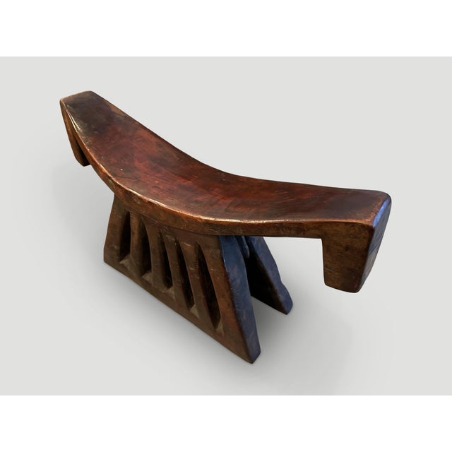 Antique Wooden African Head Rest For Sale - Image 4 of 5