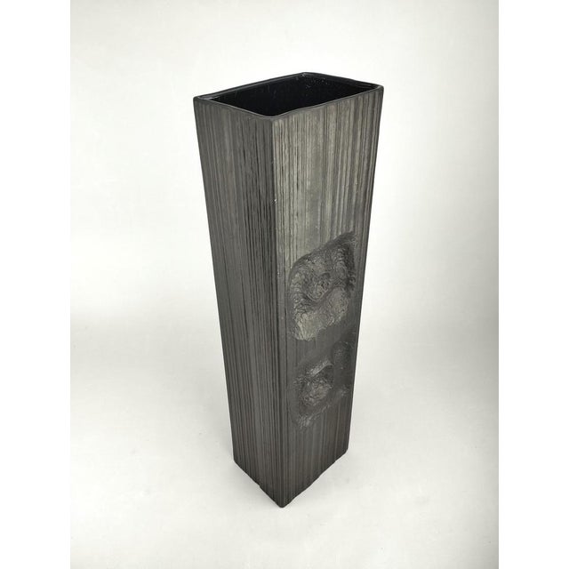 Mid-Century Modern Large Porcelaine Noir Vase by Martin Freyer for Rosenthal, 1970s For Sale - Image 3 of 13