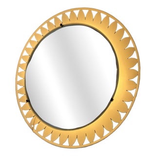 Illuminated Flower Mirror by Ernst Igl for Hillebrand Lighting, 1950s For Sale