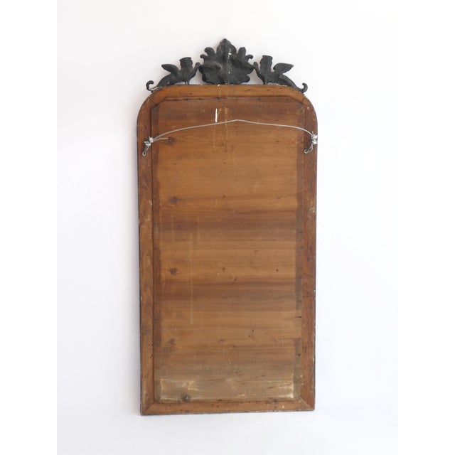 Antique French Louis Philippe Arched Carved Wall Mirror, 19th Century For Sale - Image 5 of 10