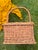 French Vintage French Willow Wine Bottle Carrier Basket For Sale - Image 3 of 12