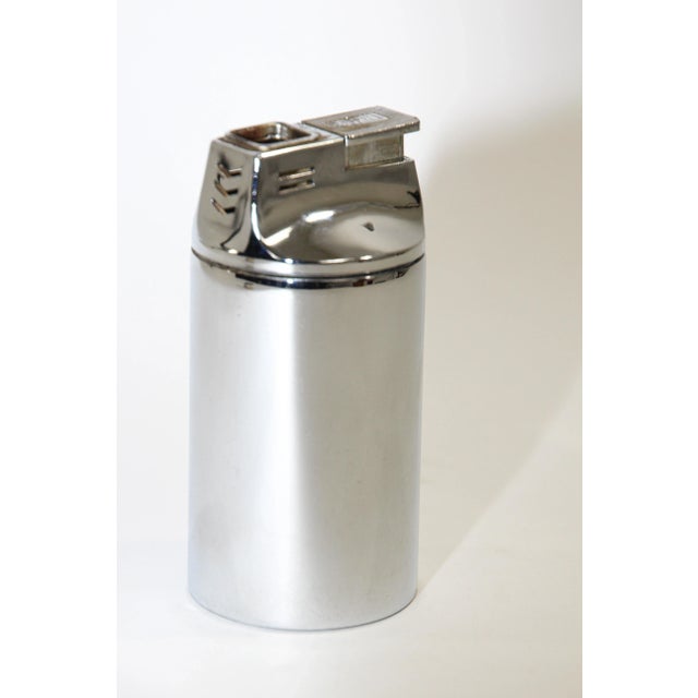 Metal Vintage Postmodern Chrome Table Lighter Kogen Japan, 1970s For Sale - Image 7 of 13