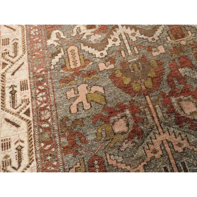 Rustic Galerie Shabab Collection Early 20th Century Handmade Persian Malayer Accent Rug For Sale - Image 3 of 7