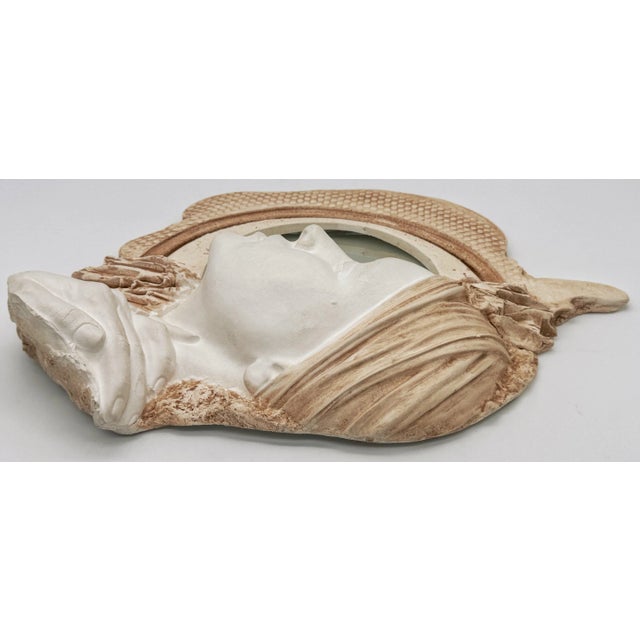 Glass "Girl in Mirror" Wall Sculpture by Marc Sijan For Sale - Image 7 of 10