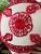 Late 20th Century Moroccan Red Silk Embroidered Pillow For Sale - Image 4 of 9