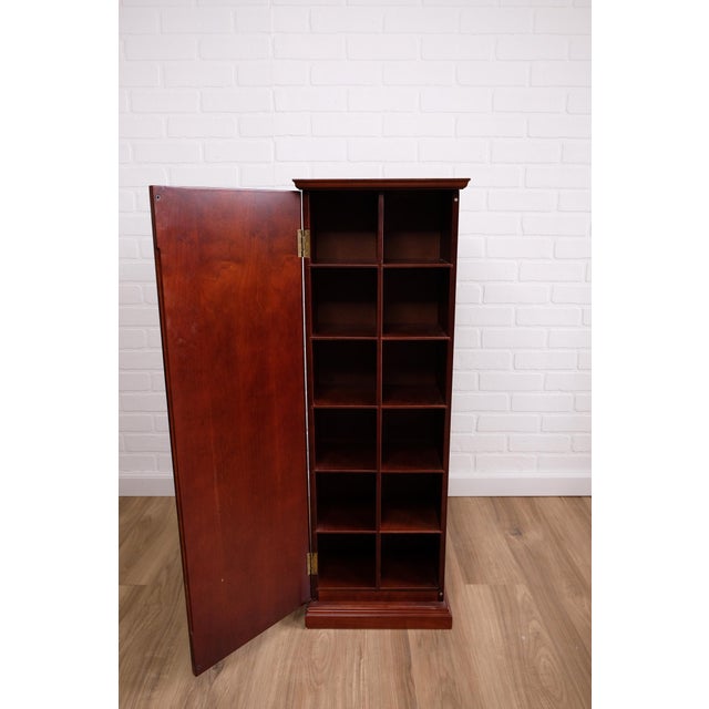 Vintage Cherry Wood Pedestal Stand For Sale - Image 4 of 8