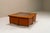 Coffee Table in Cherry Wood with Four Faux Mobile Poufs, Italy, 1970s, Set of 5 For Sale - Image 9 of 14