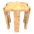 Crate & Barrel Leon Burl Wood Side Table For Sale