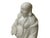 White White Happy Laughing Buddha Holding Fan Deity Porcelain Figure For Sale - Image 8 of 10