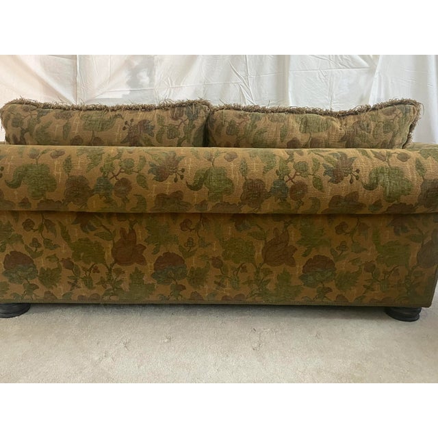 Carol Hicks Bolton and E J Victor Exquisitely Unique Vintage Sofa With Pillows Excellent Condition For Sale In Denver - Image 6 of 18