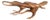 Andrianna Shamaris Floating Sculptural Teak Wood Console Table For Sale