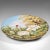 This is an antique decorative charger plate. An English, ceramic hand-painted dish in Art Nouveau taste, from the...