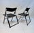 Model P08 Folding Chairs in Stainless Steel and Nylon by Justus Kolberg for Tecno, Italy, 1991, Set of 2 For Sale - Image 12 of 15