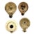 Roman Terracotta Oil Lamps, Set of Four For Sale
