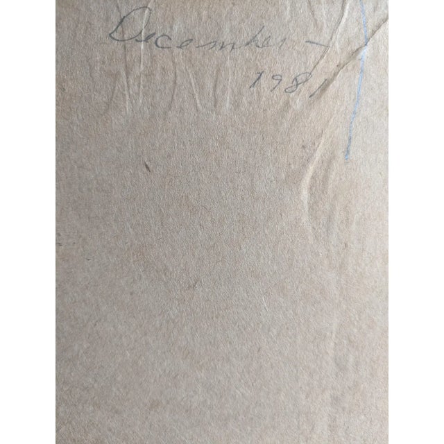 Vintage Late 20th Century Original Apple Still Life Oil Painting Signed For Sale - Image 16 of 16