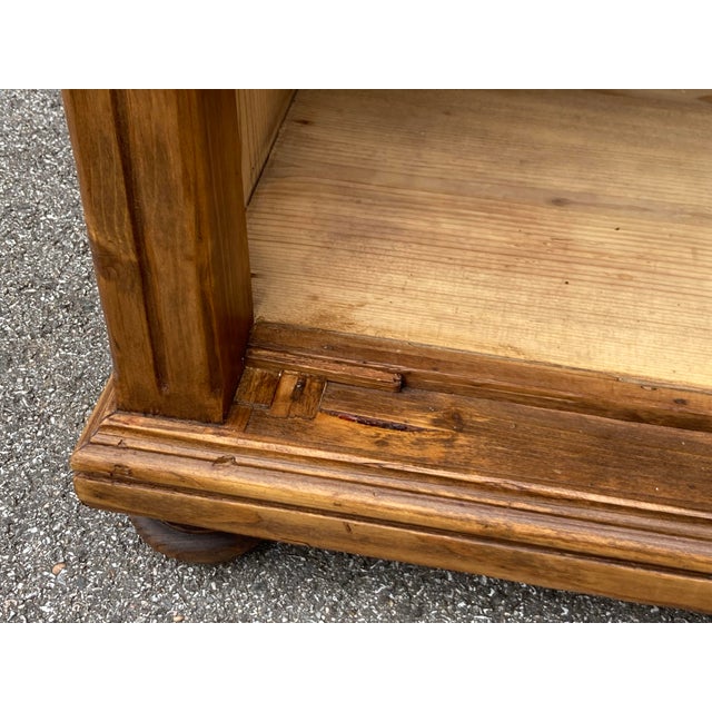 Pine Nightstand With One Door and One Drawer For Sale - Image 13 of 15
