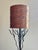 Wood Tree-Like Welded Iron Floor Lamp With Woven Wood Shade For Sale - Image 7 of 17