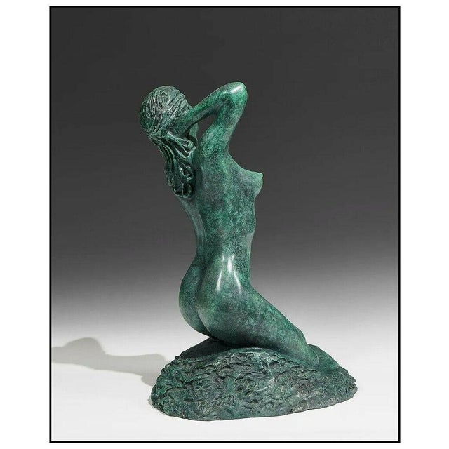 You are pondering a high quality, and Authentic Haim Levy Sculpture titled, "Madonna on the Beach" that is one of his most...