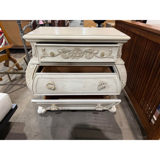 2020s Acme Furniture Tan Wood Nightstand For Sale - Image 5 of 6