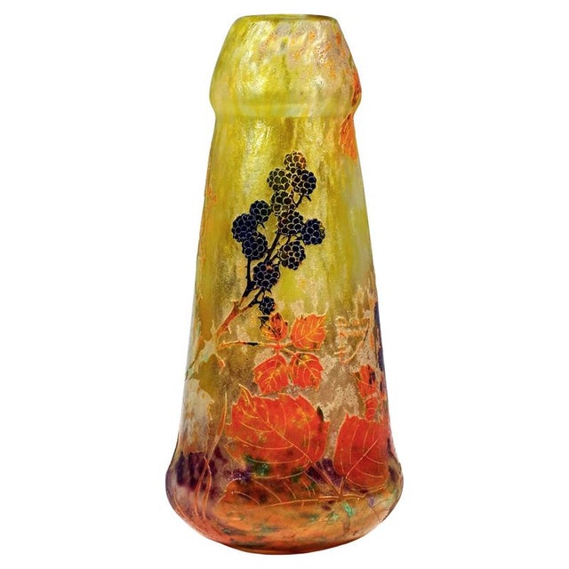 Large Art Nouveau Cameo Vase from Daum Nancy, 1890s For Sale - Image 9 of 9