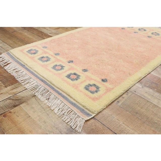 Textile Moroccan Style Rug With Scandinavian Modern Design - 03'02 X 05'04 For Sale - Image 7 of 10