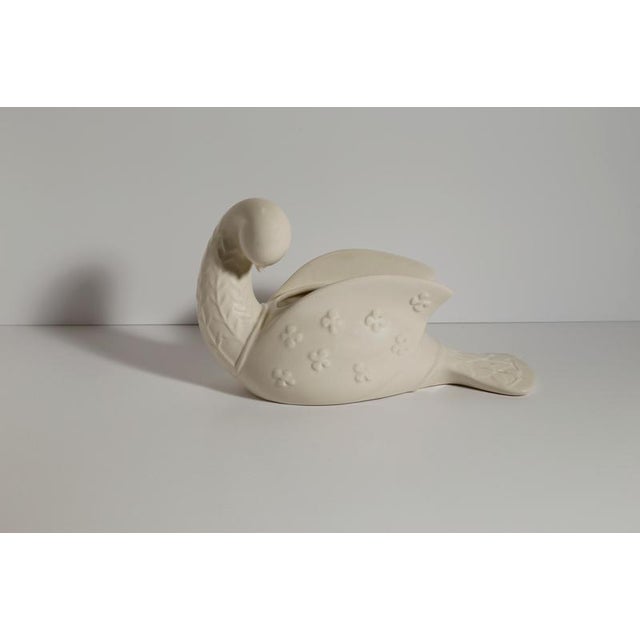 Beswick Dove Vase in Ivory and Ceramic attributed to Kathi Urbach, England, 1950s For Sale - Image 10 of 11