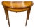 18th Century English George III Satinwood Demilune Console Table, Circa 1790 For Sale