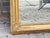This tall English trumeau mirror combines the narrative charm of a 19th-century countryside hunting scene with the...