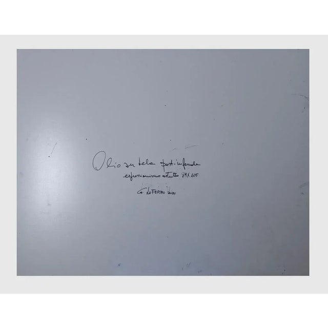 Contemporary Giorgio Lo Fermo, Abstract Shape, Oil on Canvas, 2021 For Sale - Image 3 of 4