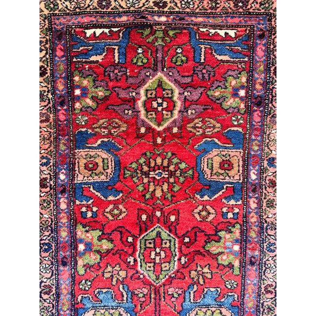 Antique Hamadan Runner in Wool, 1920s For Sale - Image 11 of 18