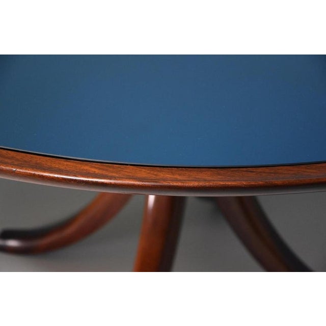 Blue Versone Coffee Table in Blue Mirrored Glass by Pietro Chiesa for Fontana Arte, 1940 For Sale - Image 8 of 13