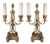 Mid 19th Century Bronze Doré Louis XVI Style Candelabra Lamps - a Pair For Sale - Image 9 of 9
