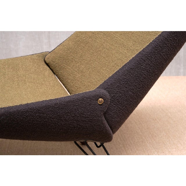 Set of Sculptural Bicolor Lounge Chair with Footrest by Carl Edward Matthes, Denmark, 1956 For Sale - Image 15 of 17