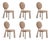 Mary II Dining Chairs by Ottiu, Set of 6 For Sale