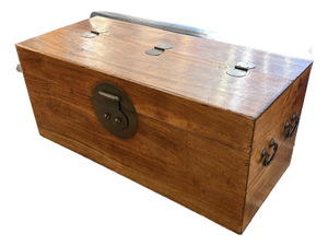 Ming Wood Storage Chest + Interior Drawers, Vintage