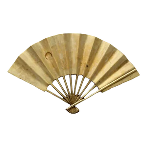 Mid Century Brass Fan Tray