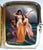 Rectangular silver cigarette case in a grooved, guilloché finish with a double lid: Beneath the outer lid, a further cover...
