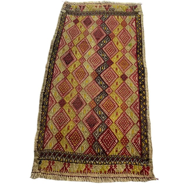 Small Anatolian Turkish Kilim Rug For Sale - Image 10 of 11