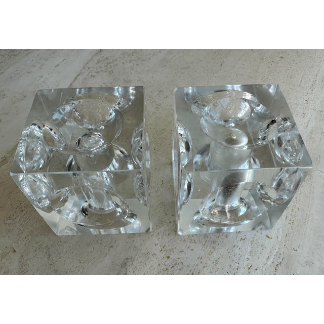 Mid-Century Modern Glass Salt and Pepper Shakers For Sale - Image 10 of 11