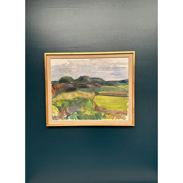 Wilgot Olsson, Orust, 1960s, Oil Painting on Canvas, Framed For Sale - Image 5 of 17