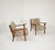 Mid-Century Modern Wooden and Floral Fabric Armchairs, 1960s, Set of 2 For Sale - Image 14 of 14