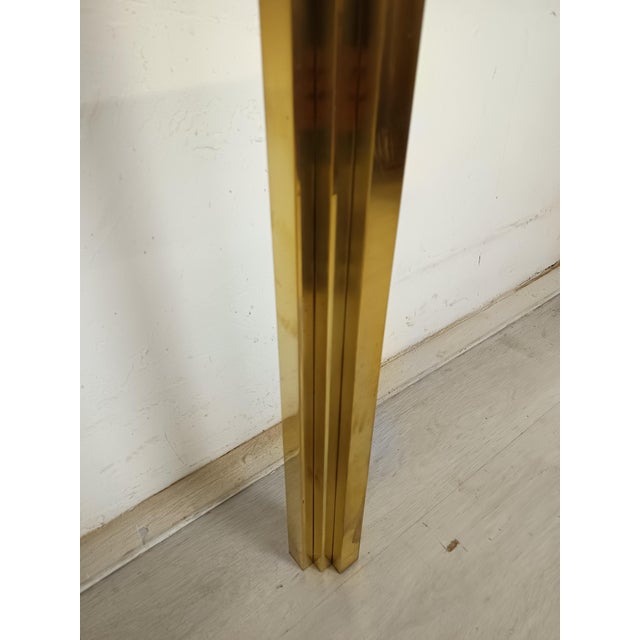 Gold-Plated Brass Console Table by Liwans, 1970s For Sale - Image 17 of 18