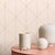 Mid-Century Modern Sample - Borastapeter Diamonds Wallpaper in Petal and Gold For Sale - Image 3 of 3