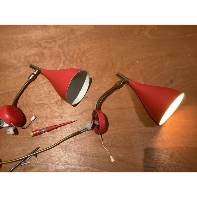 Wall Sconces by Louis Kalff for Cosack, 1960s, Set of 2 For Sale - Image 9 of 14