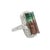 Early 21st Century 13.48 Carat Watermelon Tourmaline Diamond Platinum, Size 6.75 For Sale - Image 5 of 9