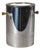 Vintage Metal Wine Cooler with Gold-Tone Handles, 1980s For Sale